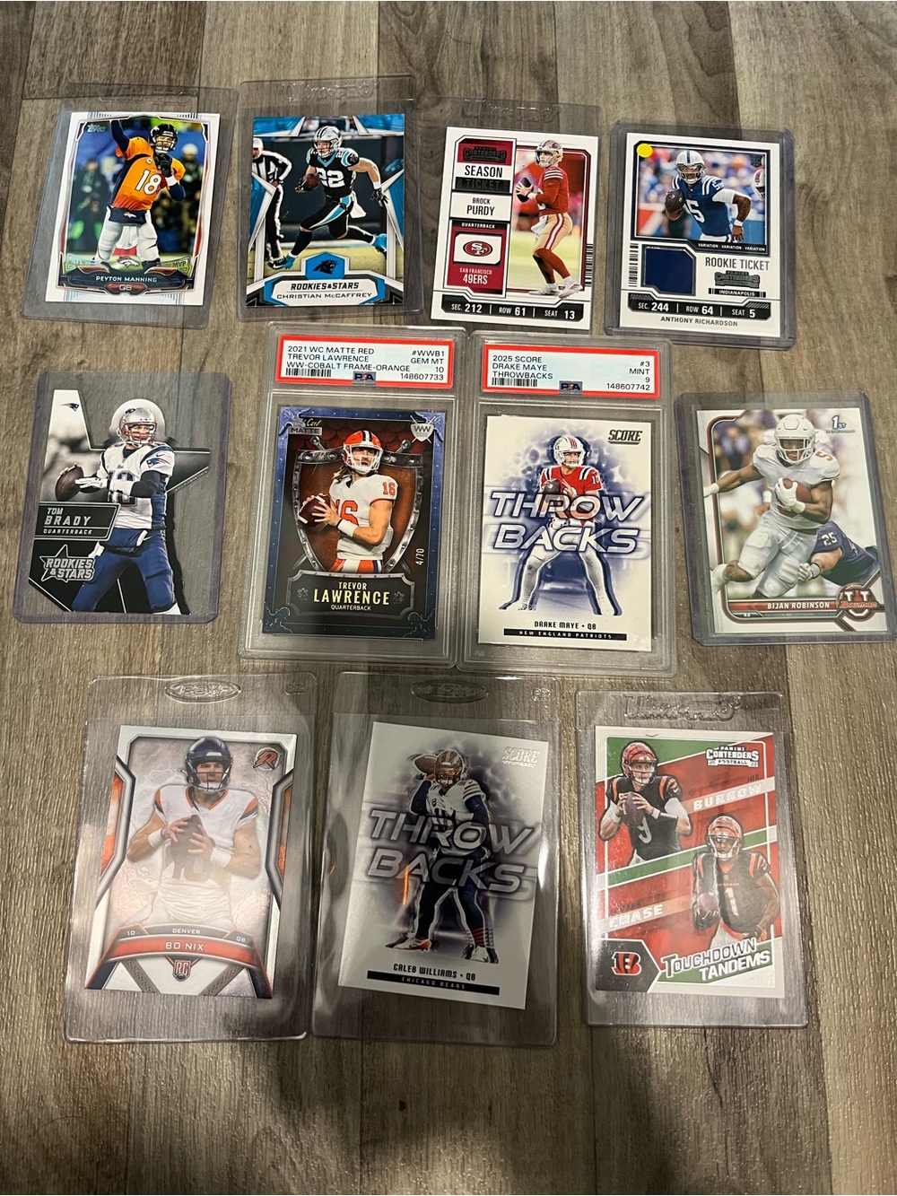 Sportscard Lot -Football -Graded and Ungraded Bonus cards